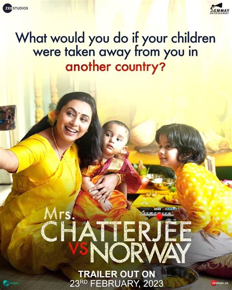 Mrs. Chatterjee vs Norway. 2023 | Maturity rating:M | 2h 13m | Drama. An immigrant mother from India embarks on a fierce custody battle when Norwegian authorities take her children away from her. Based on a true story. …